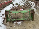 BALE SPEAR, JOHN DEERE LOADER TYPE MOUNT, DUAL PRONG