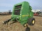 2009 JOHN DEERE 568 MEGA WIDE PLUS ROUND BALER, 5 X 6 BALES, S/N: E00568X356999