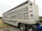 1992 EBY TANDEM AXLE LIVESTOCK TRAILER, 66,000 GVWR, ALUMINUM, 2 LEVELS, VIN: 4AZL04822N1001667