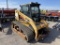 CAT 267B RUBBER TRACK SKID STEER, AUX HYDRAULICS, TURBO, CAB, DOOR IS IN SERVICE, LOADER CURRENTLY N