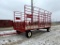 NEW EZ TRAIL KICKER HAY WAGON, EZ TRAIL 890 RUNNING GEAR, 18' X 9', TELESCOPING TONGUE (CP-49666)
