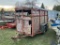ASSEMBLED TANDEM AXLE LIVESTOCK TRAILER, OPEN, 2'' BALL, SELLS WITH WEIGHT SLIP, 2300 LBS