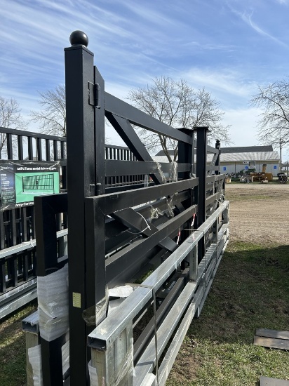 STEELMAN 20' FARM METAL GATE, 5' HIGH ON THE ENDS