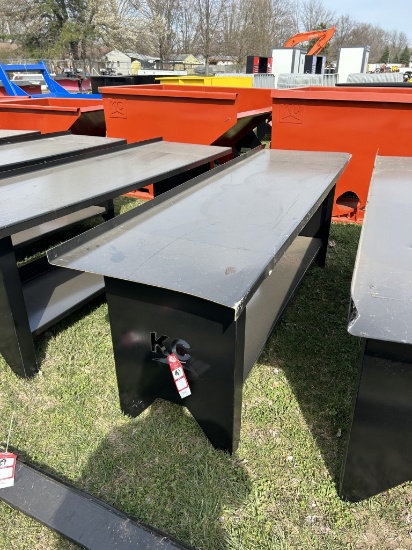 STEEL WORK BENCH, 28'' X 90''