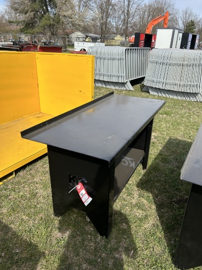 STEEL WORK BENCH, 28'' X 60''
