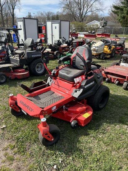 NEW 2022 GRAVELY ZTXL48 ZERO TURN LAWN MOWER, 48'' DECK, KAWASAKI FR691V 23-HP GAS ENGINE, LED LIGHT