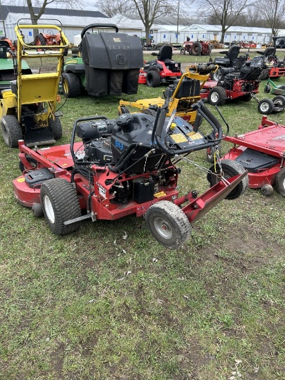 2018 EXMARK TURF TRACER WALK BEHIND MOWER WITH SULKEE CART, KOHLER GAS ENGINE, 954 HOURS SHOWING, S/