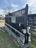 STEELMAN 10' FARM METAL GATE, 7' HIGH ON THE ENDS
