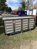 STEELMAN TOOL BOX/WORK BENCH, 20-DRAWERS, 7' STAINLESS