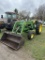 JOHN DEERE 2440 TRACTOR WITH JOHN DEERE LOADER, DIESEL, 3PT, NO TOP LINK, PTO, 1-REMOTE, 15.5-38 REA