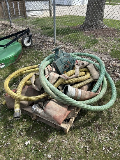 IRRIGATION PUMP & HOSES, PUMP IS CRACKED