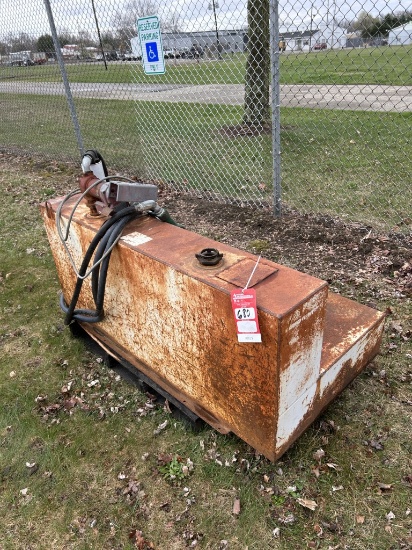 105-GALLON PORTABLE FUEL TANK WITH ELECTIC PUMP