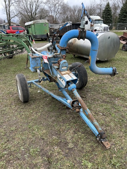 BETTER BUILT MANURE PUMP, 1000 PTO, 6'', PIN HITCH, FRONT SEAL LEAKS
