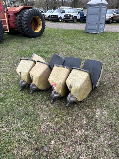 JOHN DEERE 7000 PLANTER BOXES WITH RADIAL BEAN METERS AND LIDS (8 QTY.)