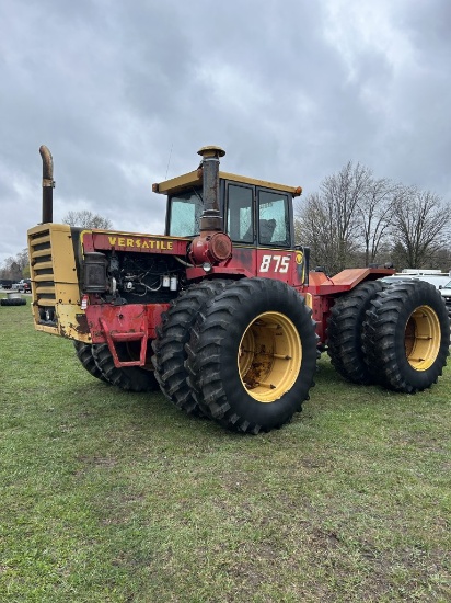 VERATILE 875 4X4 ARTICULATING TRACTOR, 280 CUMMINS DIESEL, CAB, 4-REMOTES, 20.8R38 TIRES, 1007 HOURS