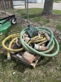 IRRIGATION PUMP & HOSES, PUMP IS CRACKED