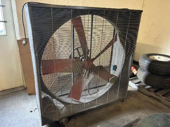 48'' FAN, MOBILE AIR CIRCULATOR, DAYTON 3/4 HP 2-SPEED MOTOR, 115 VOLT