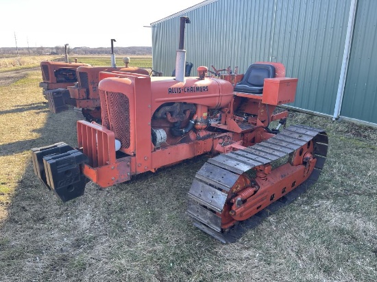 ALLIS CHALMERS, OC-4 FRAME, WD45 GAS MOTOR, 3PT, PTO, 2-REMOTES, 60'' CENTERS, 14'' TRACKS, (4 QTY.)