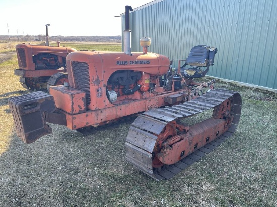 ALLIS CHALMERS, OC-3 FRAME, WD45 GAS MOTOR, 3PT, PTO, 1-REMOTE, (5 QTY.) FRONT WEIGHTS, 14.5'' TRACK