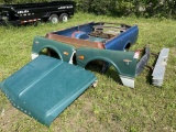1968 CHEVROLET C10 PICKUP TRUCK PARTS, HOOD, (2) FENDERS, FRONT & REAR BUMPERS, BED, TAILGATE, GRILL