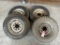 ASSORTED TIRES ON RIMS (4)