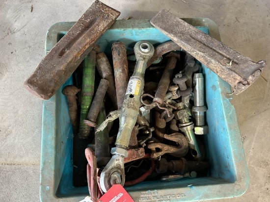 ASSORTED PINS, BOLTS, HOOKS, WEDGES & MORE