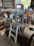 2-WHEEL DOLLY AND 3-STEP SHOP LADDER