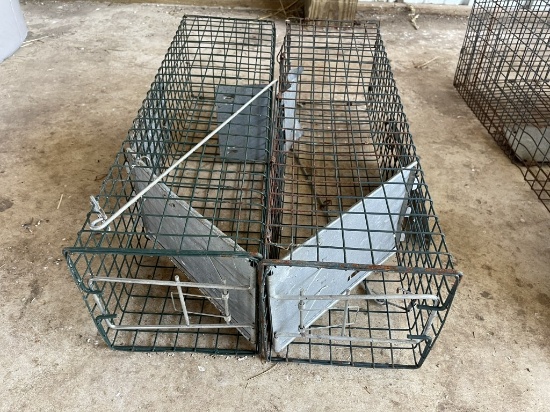LIVE TRAPS, 24'' LONG X 7'' WIDE X 8'' TALL (2 QTY.)