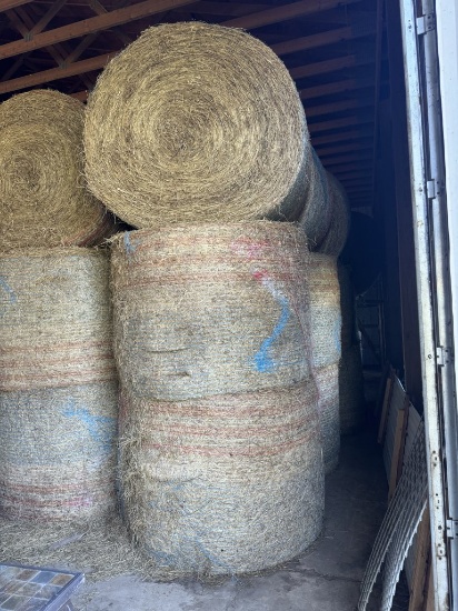 GRASS ROUND BALES, 1ST CUTTING (21 QTY.)