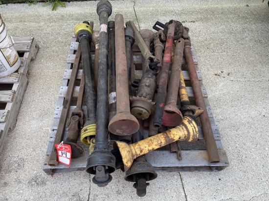 SKID OF ASSORTED PTO SHAFTS