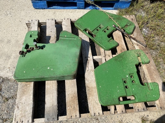 JOHN DEERE SUITCASE WEIGHTS, BID X 5