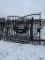 NEW 20' BI-PARTING GATE WITH ELK PICTURE