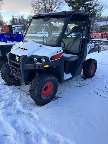 2020 BOBCAT UV34 UTV, 4X4, ELECTRIC DUMP BOX, EFI GAS ENGINE, 413 ENGINE HOURS SHOWING, RADIO