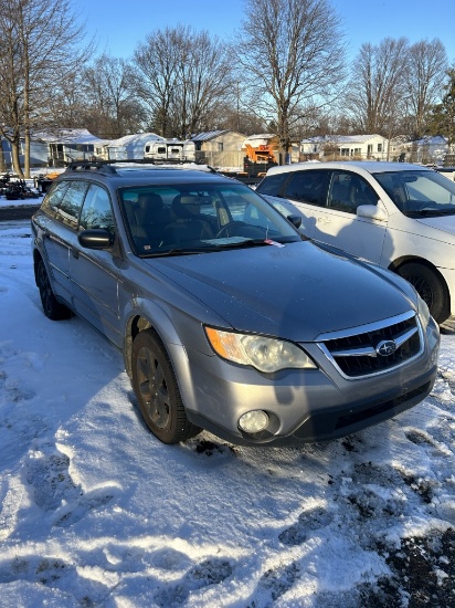2009 SUBARU OUTBACK 4-DOOR STATION WAGON, 2.5L GAS ENGINE, AUTO TRANS, LEATHER, PW, PL, PM, AM/FM-CD