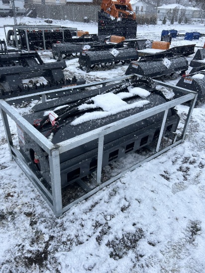 NEW WOLVERINE VIBRATORY ROLLER, SKID STEER MOUNT, 3.3 TON, 24'' DRUM, 74'' WIDE