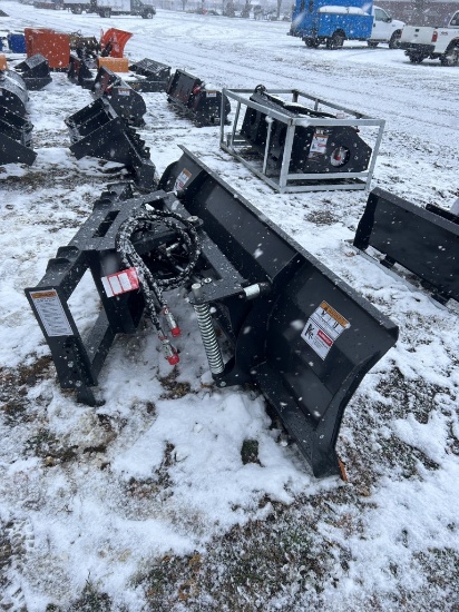 NEW WOLVERINE 84'' SNOW PUSHER, SKID STEER MOUNT
