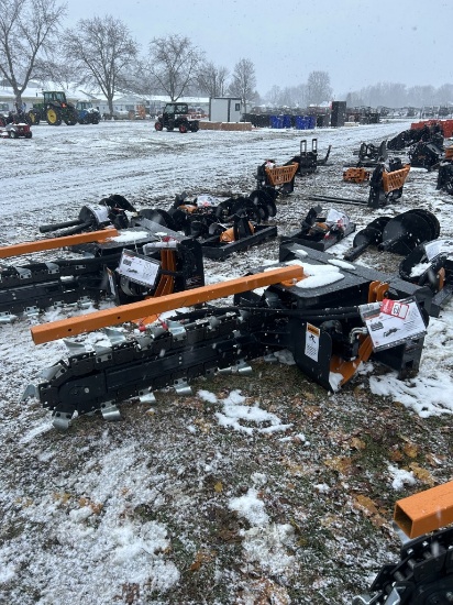 NEW WOLVERINE TRC-12-48'' SKID STEER TRENCHER ATTACHMENT, 8'' WIDTH X 48'' DEPTH