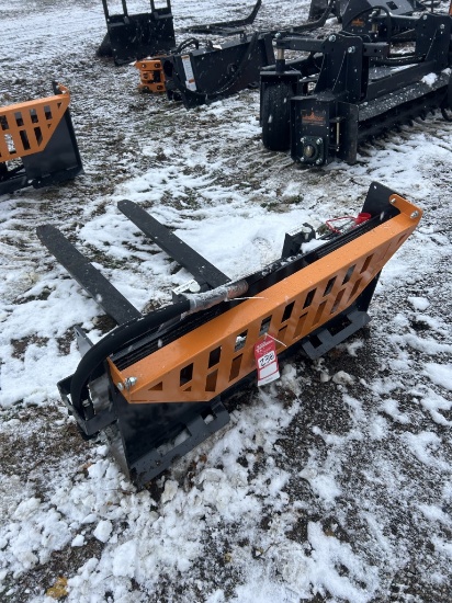 NEW WOLVERINE HYDRAULIC ADJUSTABLE FORK ATTACHMENT, 48'' FORKS, SKID STEER MOUNT