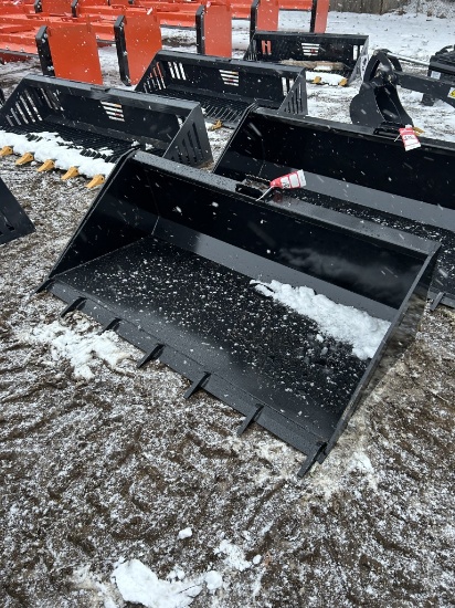 SKID STEER 66'' BUCKET WITH TEETH