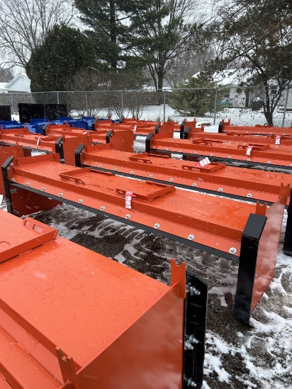 SKID STEER 10' SNOW PUSHER, BOLT ON CUTTING EDGE