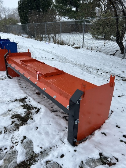 SKID STEER 10' SNOW PUSHER, BOLT ON CUTTING EDGE