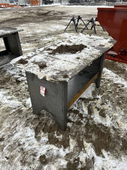 WELDING TABLE, 30'' X 57'' WITH 5/16'' TOP