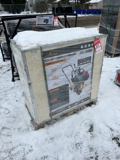 NEW LANDHONOR HEAVY DUTY CONCRETE FLOOR SAW, 6.5-HP MOTOR