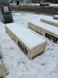 NEW 13' X 20' SINGLE GARAGE METAL SHED WITH DOORS