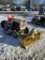 1967 BOLENS 1250 RIDING LAWN TRACTOR, 18-HP ENGINE, HYDROSTAT, 48'' DECK, 42'' SNOW BLOWER, WHEEL WE