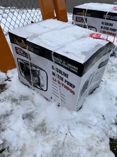 NEW LANDHONOR GAS POWERED WATER PUMP, 7-HP, 3''
