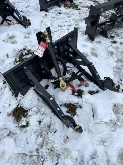 NEW WOLVERINE HYDRAULIC PTO 3PT HITCH ADAPTER, 35KW, SKID STEER MOUNT