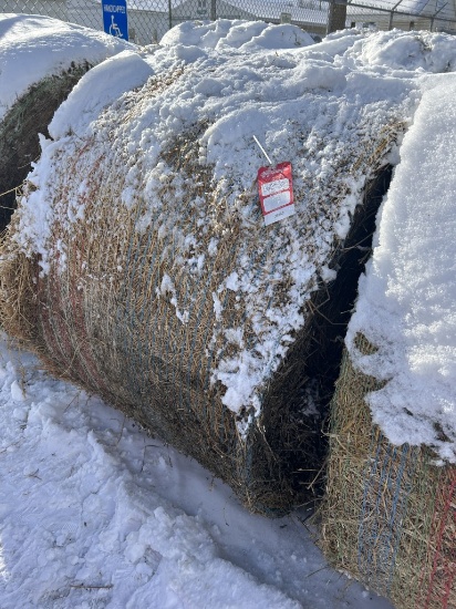 4' X 5' ROUND BALES, PURE ALFALFA HAY, APPROX. 800 LBS