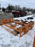 NEW LANDHONOR SKID STEER HAY ACCUMULATOR, 8-10 SQUARE BALES, 24 HOOKS