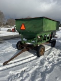 125 BU. GRAVITY WAGON, COBEY 6-TON RUNNING GEAR, SIDE DISCHARGE
